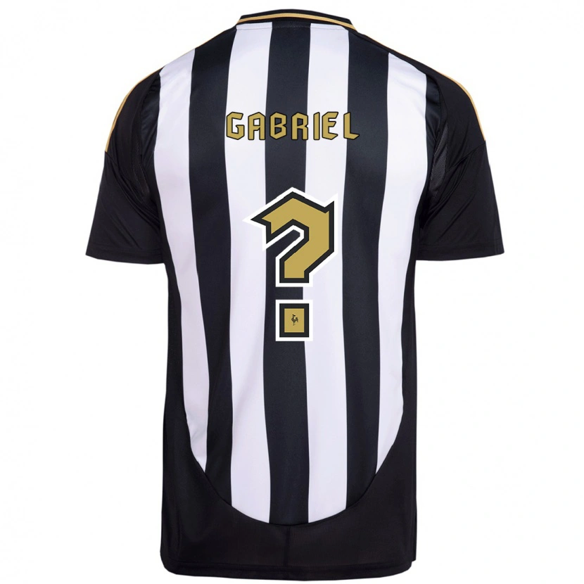 Danxen Kinder Gabriel #0 Weiß Schwarz Heimtrikot Trikot 2025/26 T-Shirt