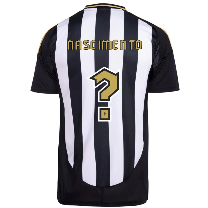 Danxen Kinder Ruan Nascimento #0 Weiß Schwarz Heimtrikot Trikot 2025/26 T-Shirt