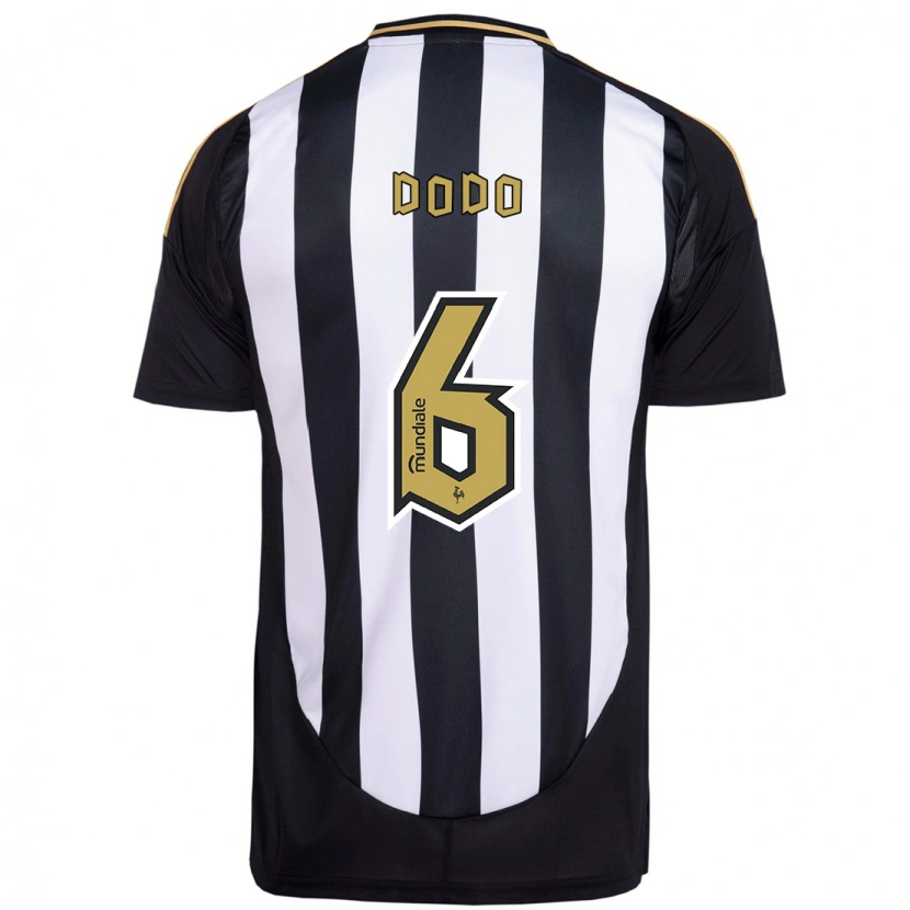 Danxen Kinder Dodo #6 Weiß Schwarz Heimtrikot Trikot 2025/26 T-Shirt