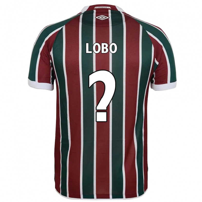 Danxen Kinder Gustavo Lobo #0 Grün Kastanienbraun Weiß Heimtrikot Trikot 2025/26 T-Shirt