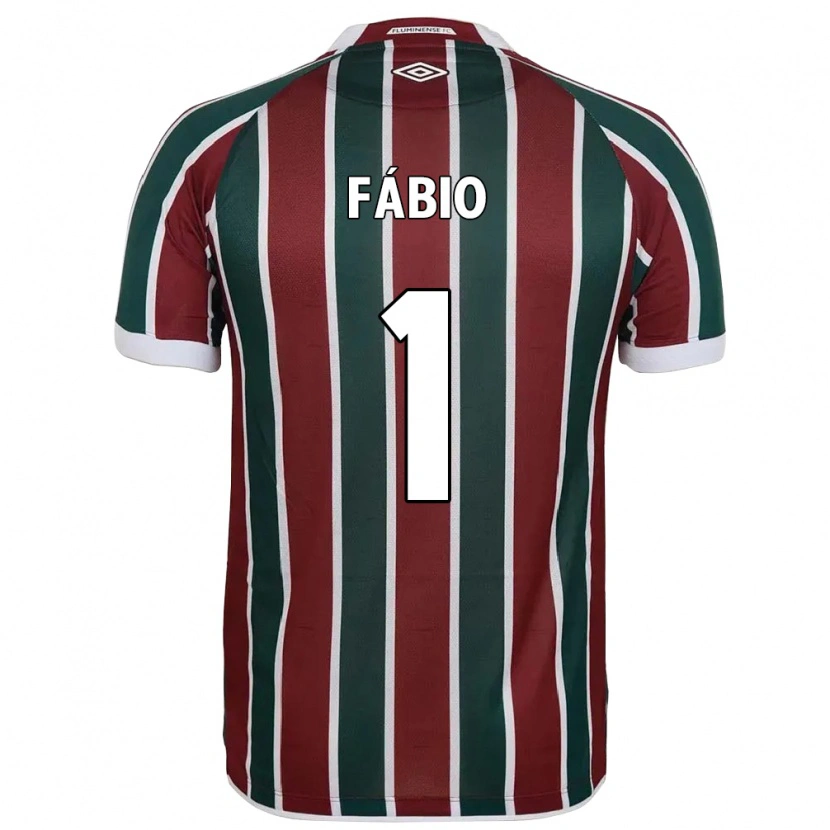 Danxen Kinder Fábio #1 Grün Kastanienbraun Weiß Heimtrikot Trikot 2025/26 T-Shirt
