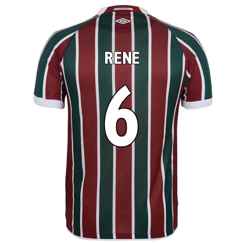 Danxen Kinder Renê #6 Grün Kastanienbraun Weiß Heimtrikot Trikot 2025/26 T-Shirt