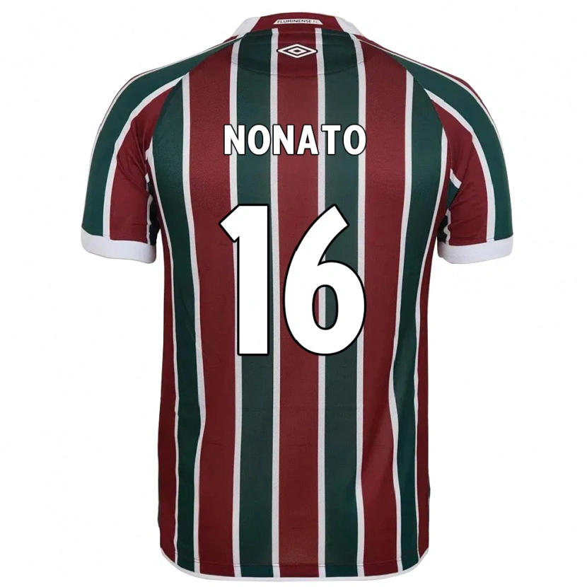 Danxen Kinder Nonato #16 Grün Kastanienbraun Weiß Heimtrikot Trikot 2025/26 T-Shirt