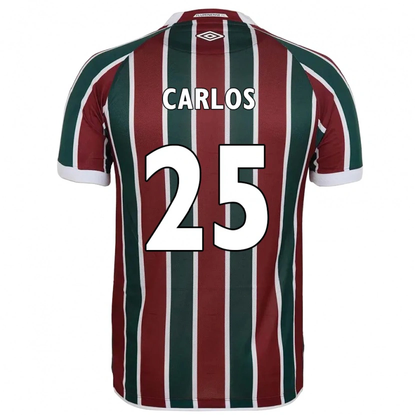 Danxen Kinder Antônio Carlos #25 Grün Kastanienbraun Weiß Heimtrikot Trikot 2025/26 T-Shirt