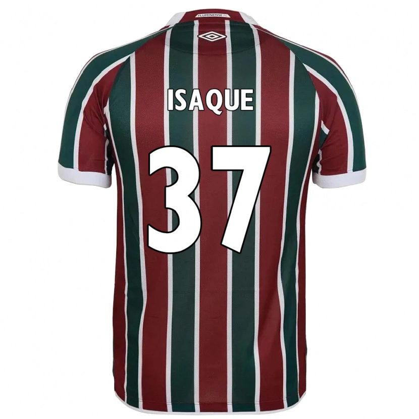 Danxen Kinder Isaque #37 Grün Kastanienbraun Weiß Heimtrikot Trikot 2025/26 T-Shirt