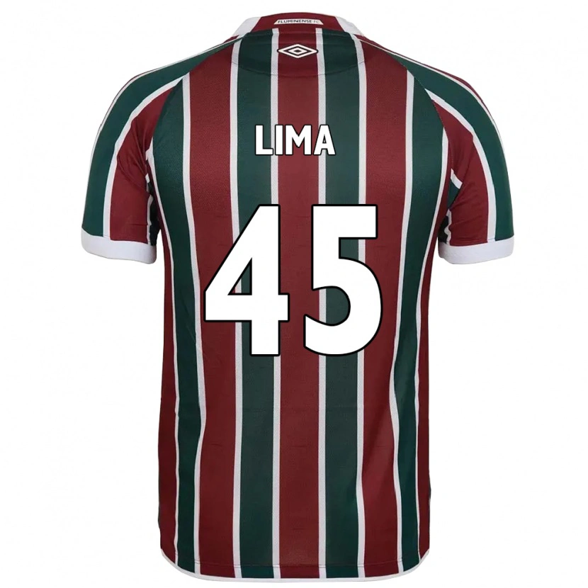 Danxen Kinder Lima #45 Grün Kastanienbraun Weiß Heimtrikot Trikot 2025/26 T-Shirt