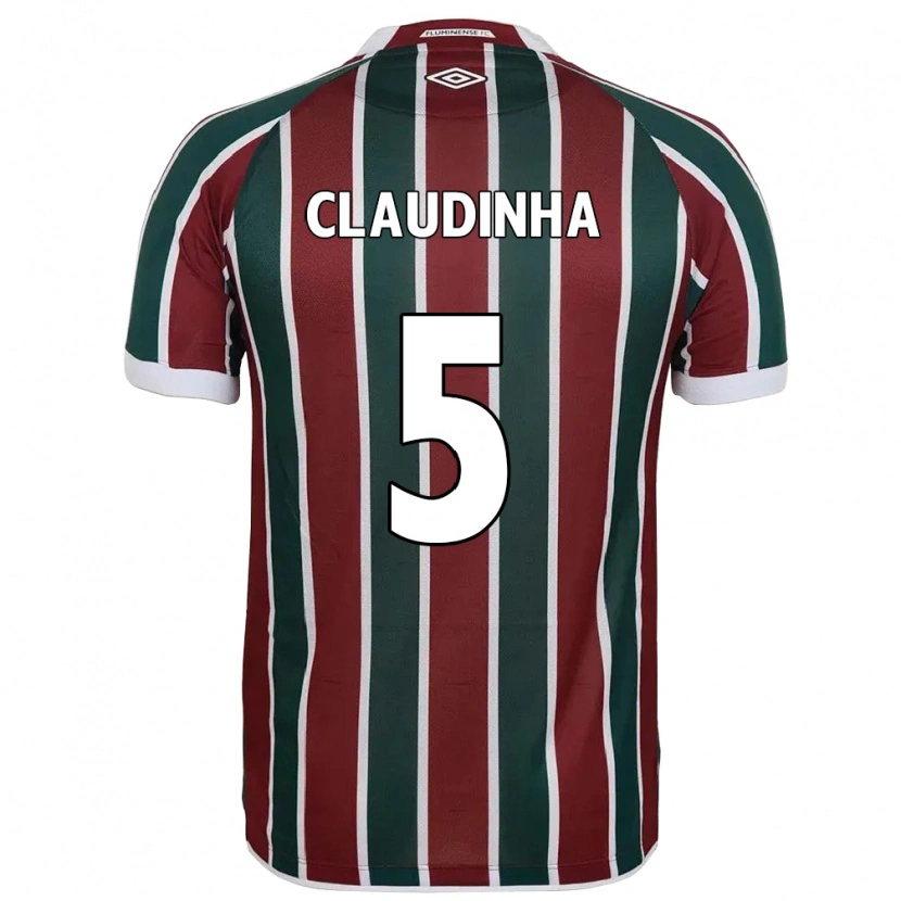 Danxen Kinder Claudinha #5 Grün Kastanienbraun Weiß Heimtrikot Trikot 2025/26 T-Shirt