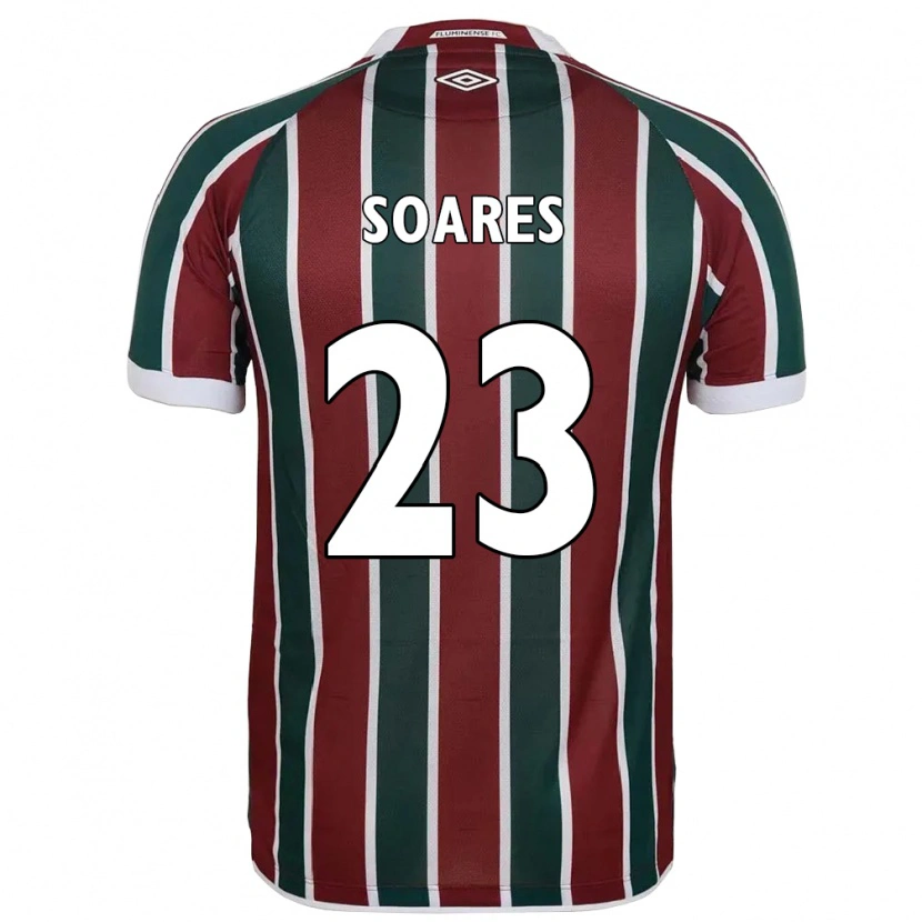 Danxen Kinder Dani Soares #23 Grün Kastanienbraun Weiß Heimtrikot Trikot 2025/26 T-Shirt