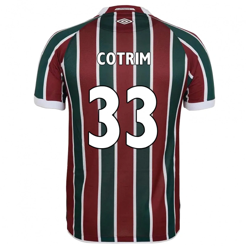 Danxen Kinder Bruna Cotrim #33 Grün Kastanienbraun Weiß Heimtrikot Trikot 2025/26 T-Shirt