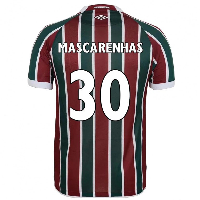 Danxen Kinder Matheus Mascarenhas #30 Grün Kastanienbraun Weiß Heimtrikot Trikot 2025/26 T-Shirt