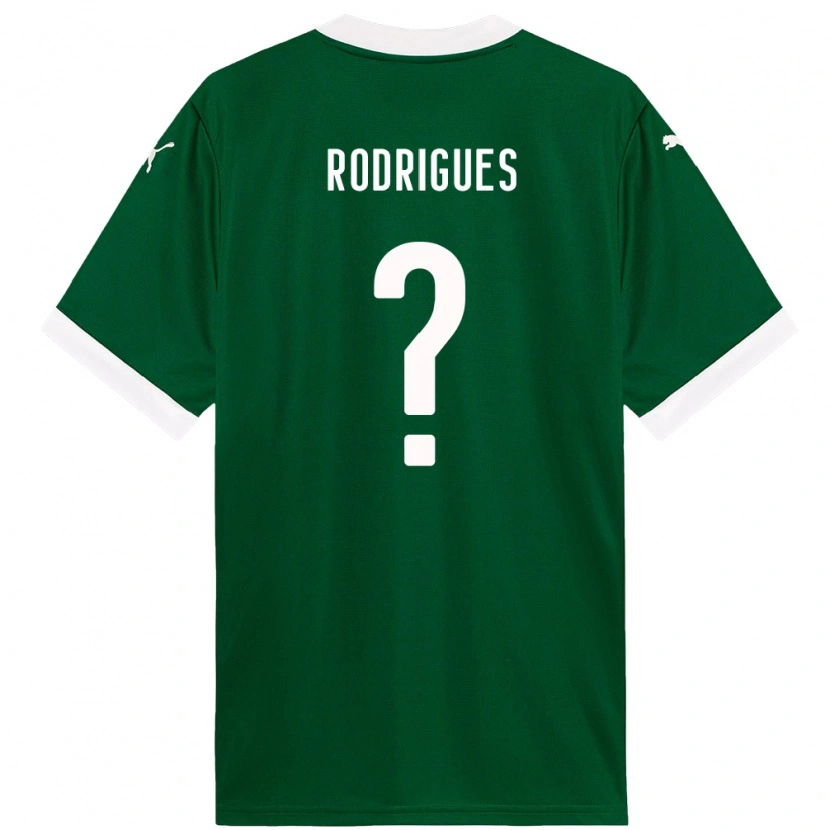 Danxen Kinder César Rodrigues #0 Grün Weiß Heimtrikot Trikot 2025/26 T-Shirt