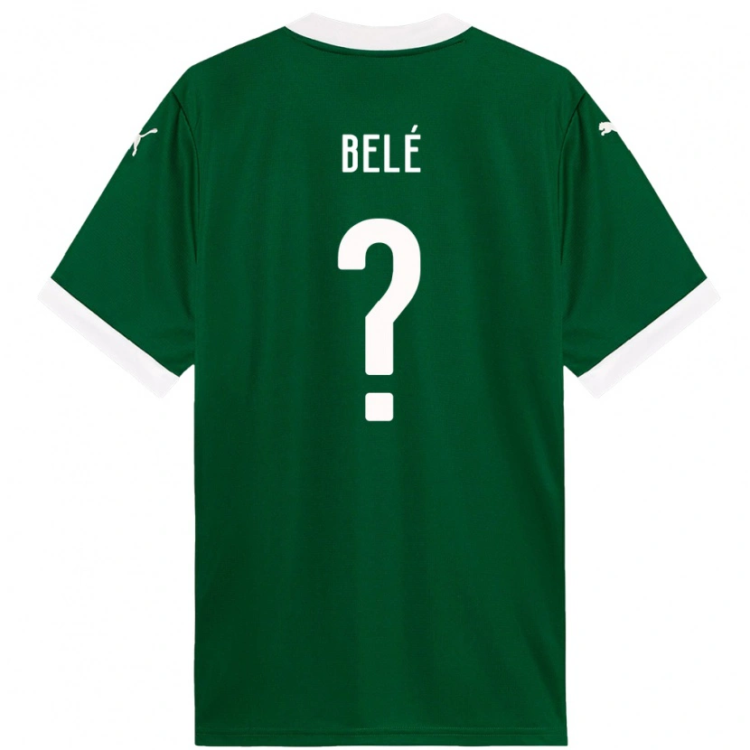 Danxen Kinder Erick Belé #0 Grün Weiß Heimtrikot Trikot 2025/26 T-Shirt