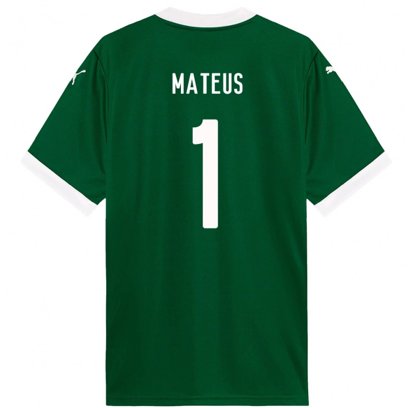 Danxen Kinder Mateus #1 Grün Weiß Heimtrikot Trikot 2025/26 T-Shirt