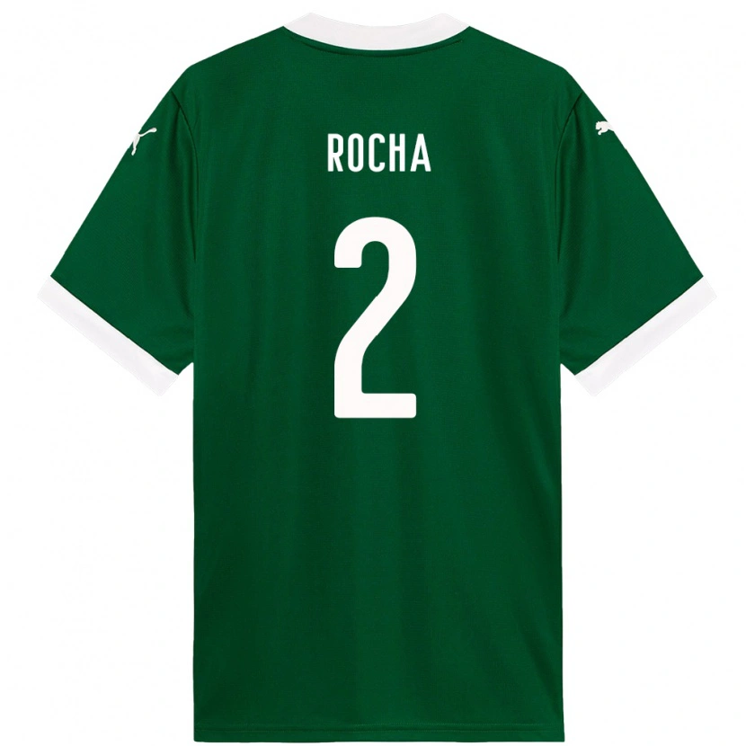 Danxen Kinder Marcos Rocha #2 Grün Weiß Heimtrikot Trikot 2025/26 T-Shirt