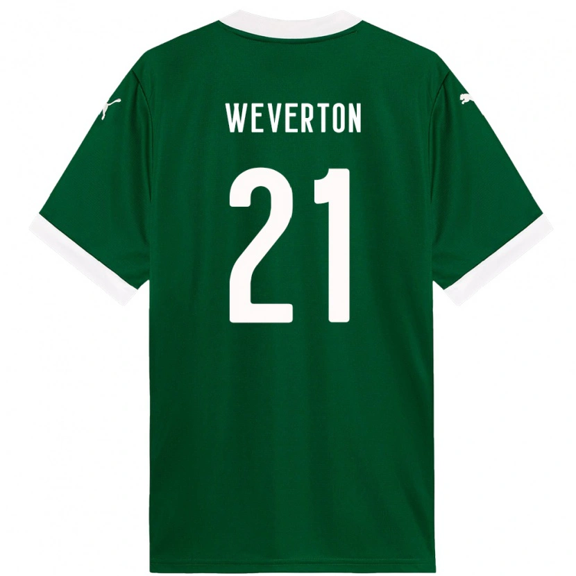 Danxen Kinder Weverton #21 Grün Weiß Heimtrikot Trikot 2025/26 T-Shirt