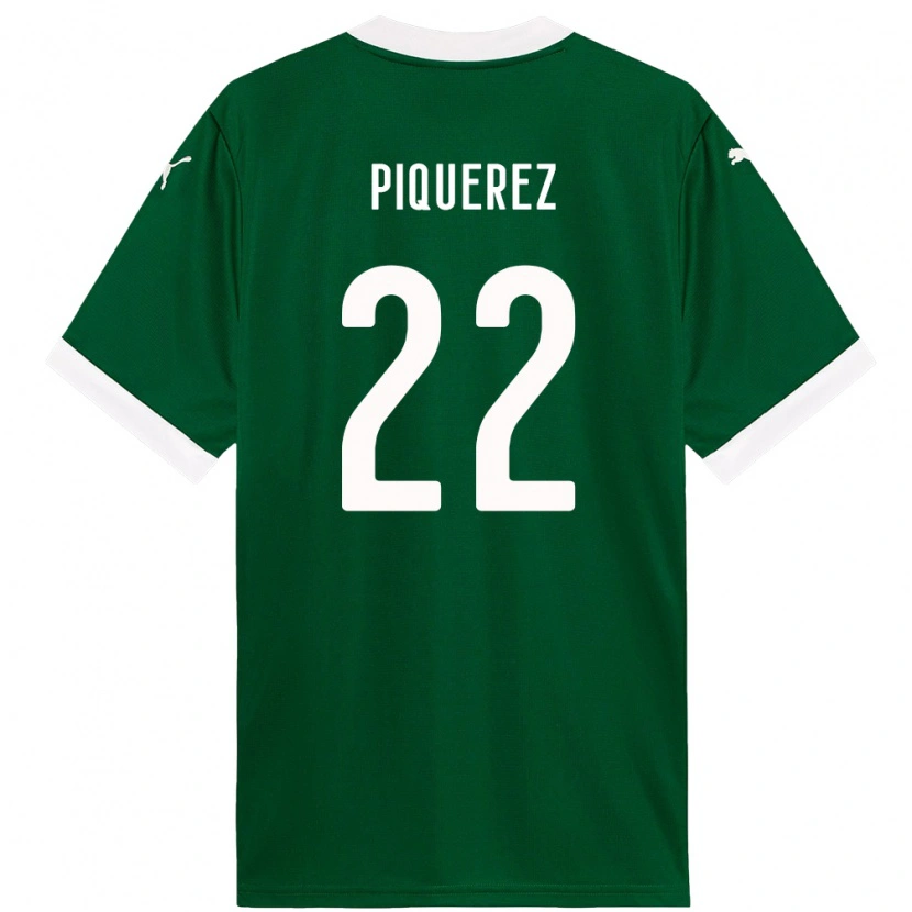 Danxen Kinder Joaquín Piquerez #22 Grün Weiß Heimtrikot Trikot 2025/26 T-Shirt
