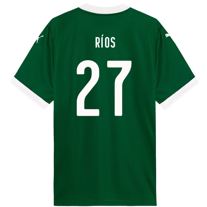 Danxen Kinder Richard Ríos #27 Grün Weiß Heimtrikot Trikot 2025/26 T-Shirt
