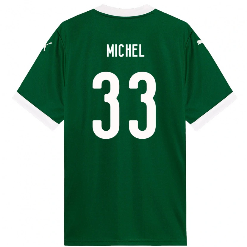 Danxen Kinder Michel #33 Grün Weiß Heimtrikot Trikot 2025/26 T-Shirt