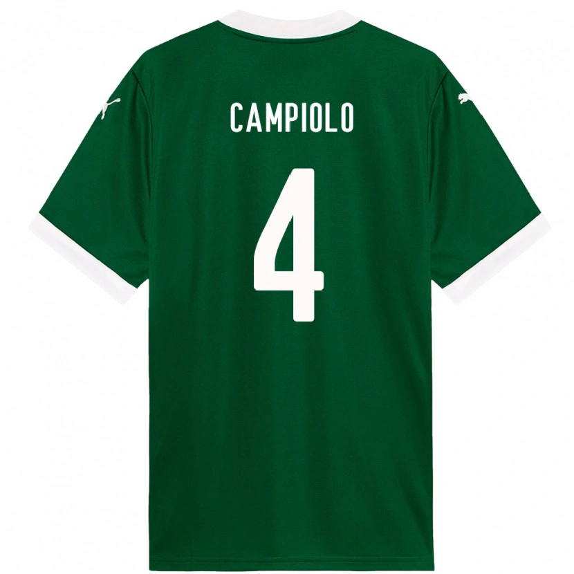 Danxen Kinder Giovanna Campiolo #4 Grün Weiß Heimtrikot Trikot 2025/26 T-Shirt