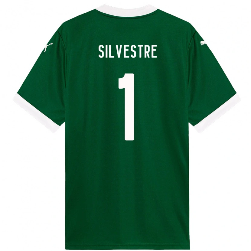 Danxen Kinder Vinicius Silvestre #1 Grün Weiß Heimtrikot Trikot 2025/26 T-Shirt