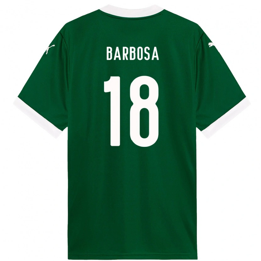 Danxen Kinder Danilo Barbosa #18 Grün Weiß Heimtrikot Trikot 2025/26 T-Shirt