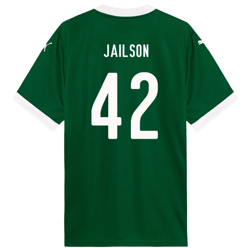 Danxen Kinder Jailson #42 Grün Weiß Heimtrikot Trikot 2025/26 T-Shirt