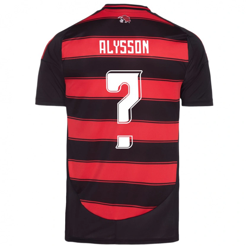 Danxen Kinder Alysson Aguiar #0 Rot Schwarz Heimtrikot Trikot 2025/26 T-Shirt