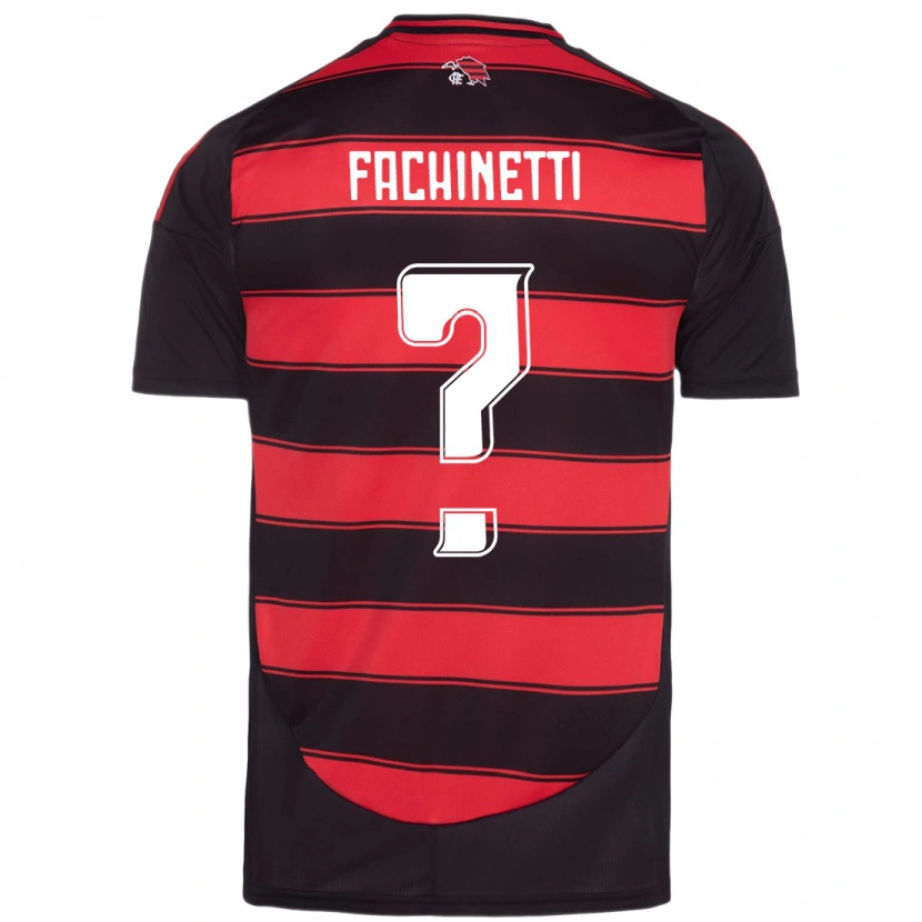 Danxen Kinder Pedro Fachinetti #0 Rot Schwarz Heimtrikot Trikot 2025/26 T-Shirt
