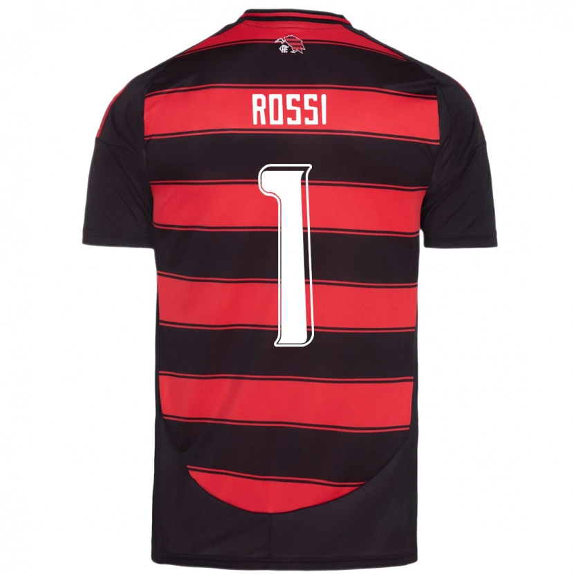 Danxen Kinder Agustín Rossi #1 Rot Schwarz Heimtrikot Trikot 2025/26 T-Shirt