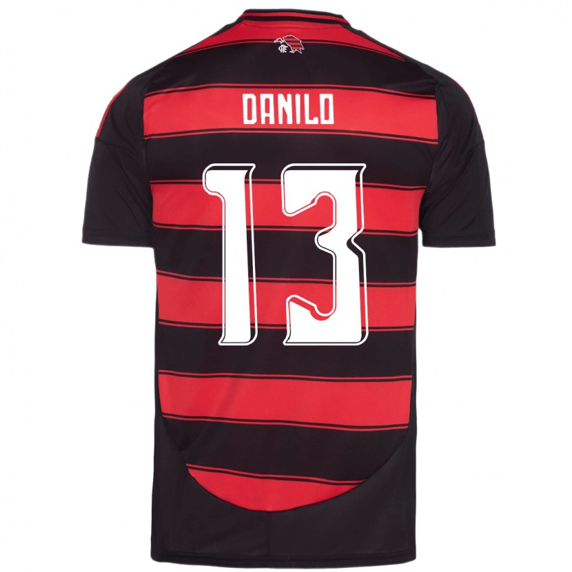 Danxen Kinder Danilo #13 Rot Schwarz Heimtrikot Trikot 2025/26 T-Shirt