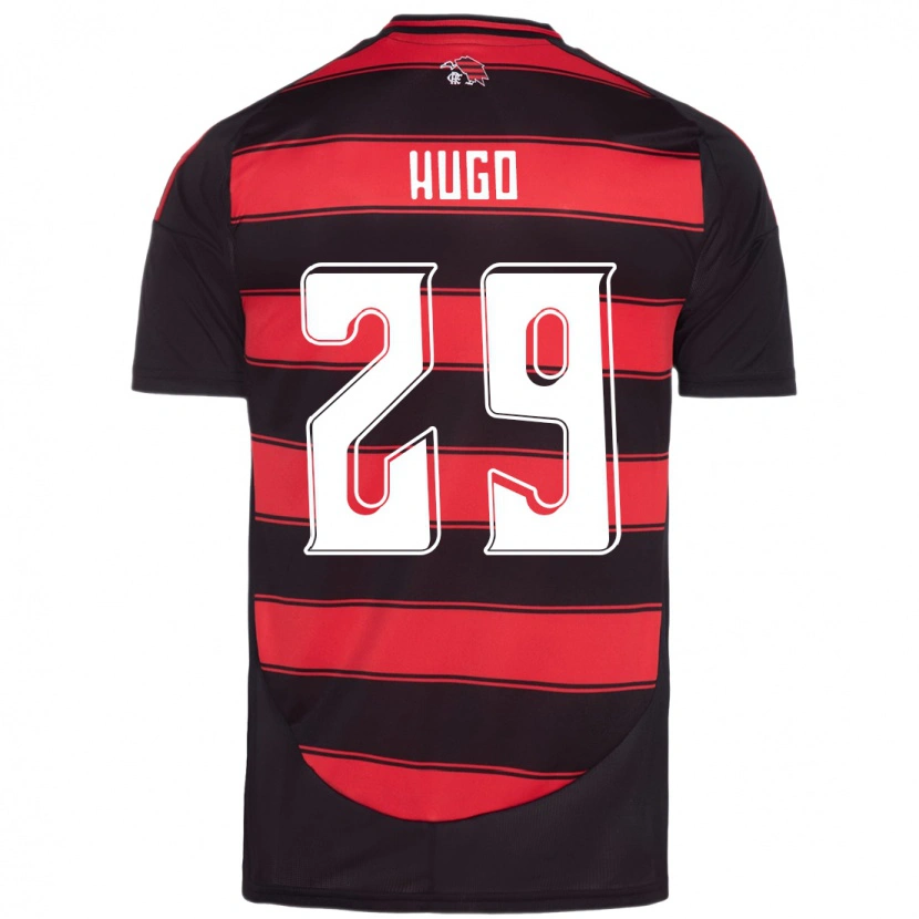 Danxen Kinder Victor Hugo #29 Rot Schwarz Heimtrikot Trikot 2025/26 T-Shirt