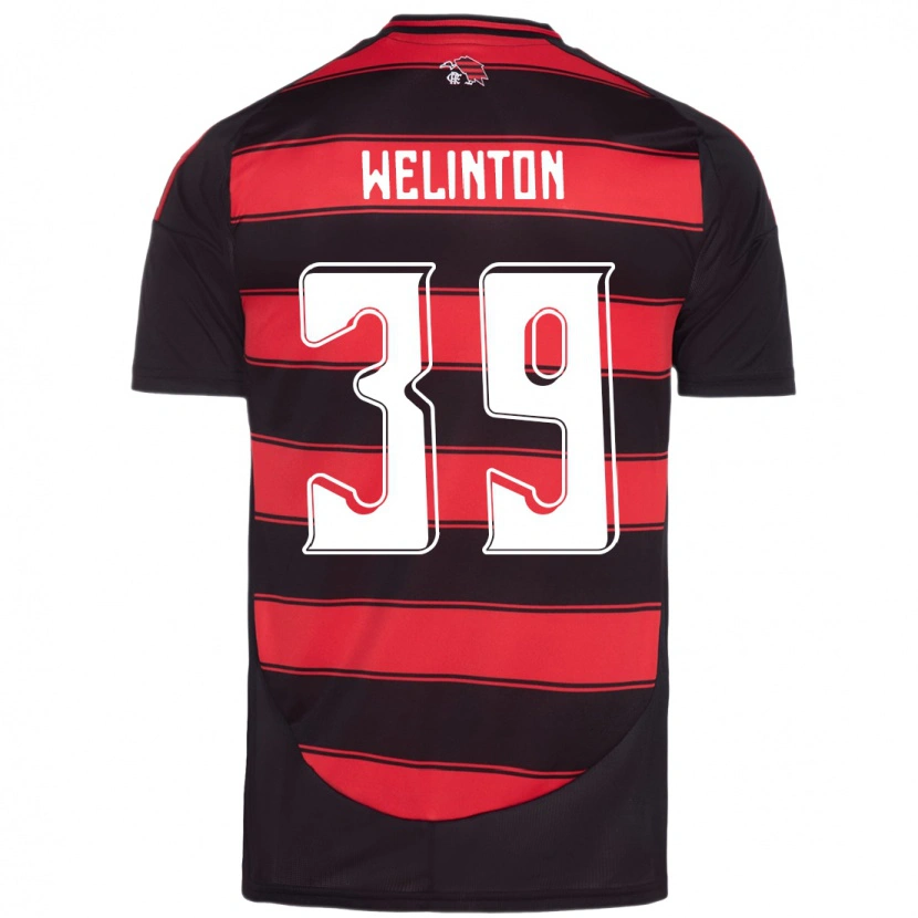 Danxen Kinder Zé Welinton #39 Rot Schwarz Heimtrikot Trikot 2025/26 T-Shirt