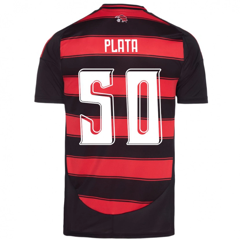 Danxen Kinder Gonzalo Plata #50 Rot Schwarz Heimtrikot Trikot 2025/26 T-Shirt