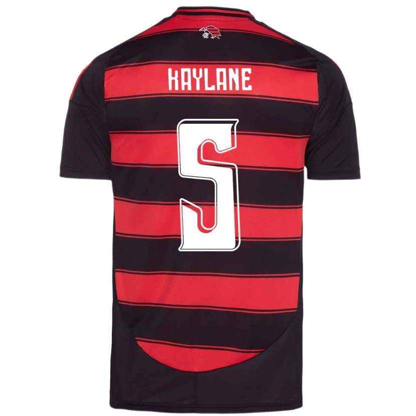 Danxen Kinder Kaylane #5 Rot Schwarz Heimtrikot Trikot 2025/26 T-Shirt