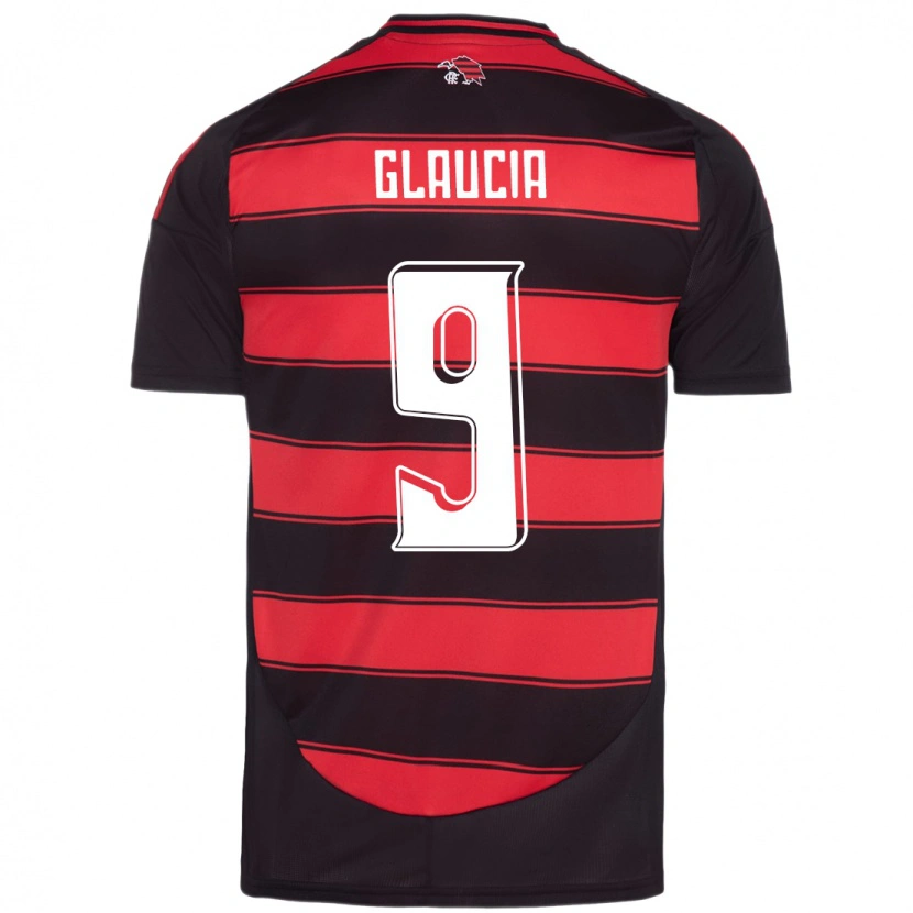 Danxen Kinder Glaucia #9 Rot Schwarz Heimtrikot Trikot 2025/26 T-Shirt