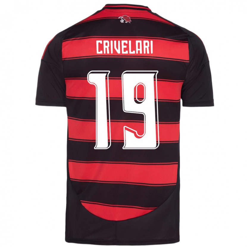 Danxen Kinder Crivelari #19 Rot Schwarz Heimtrikot Trikot 2025/26 T-Shirt