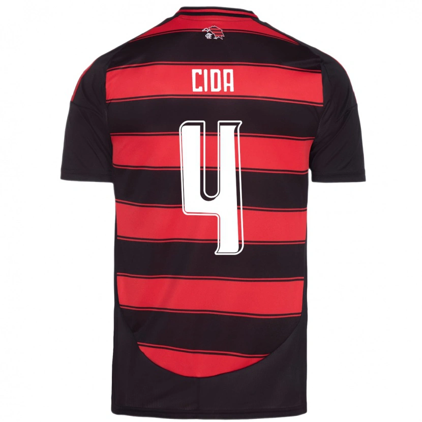 Danxen Kinder Cida #4 Rot Schwarz Heimtrikot Trikot 2025/26 T-Shirt