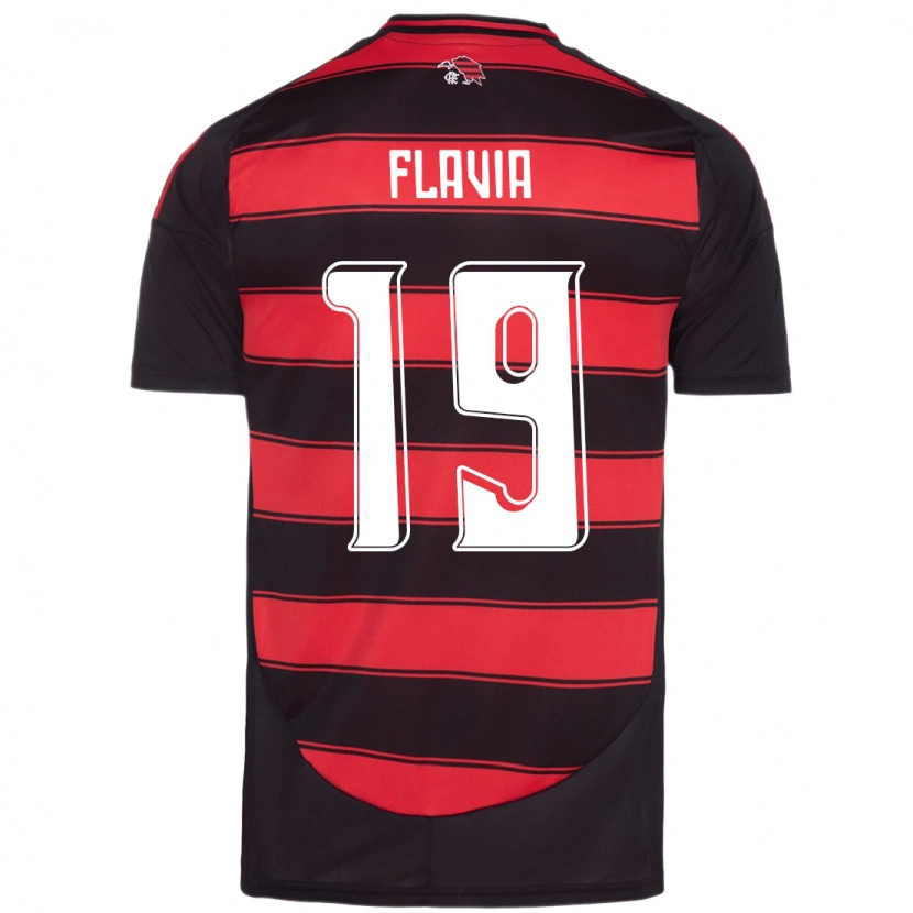 Danxen Kinder Flavia #19 Rot Schwarz Heimtrikot Trikot 2025/26 T-Shirt