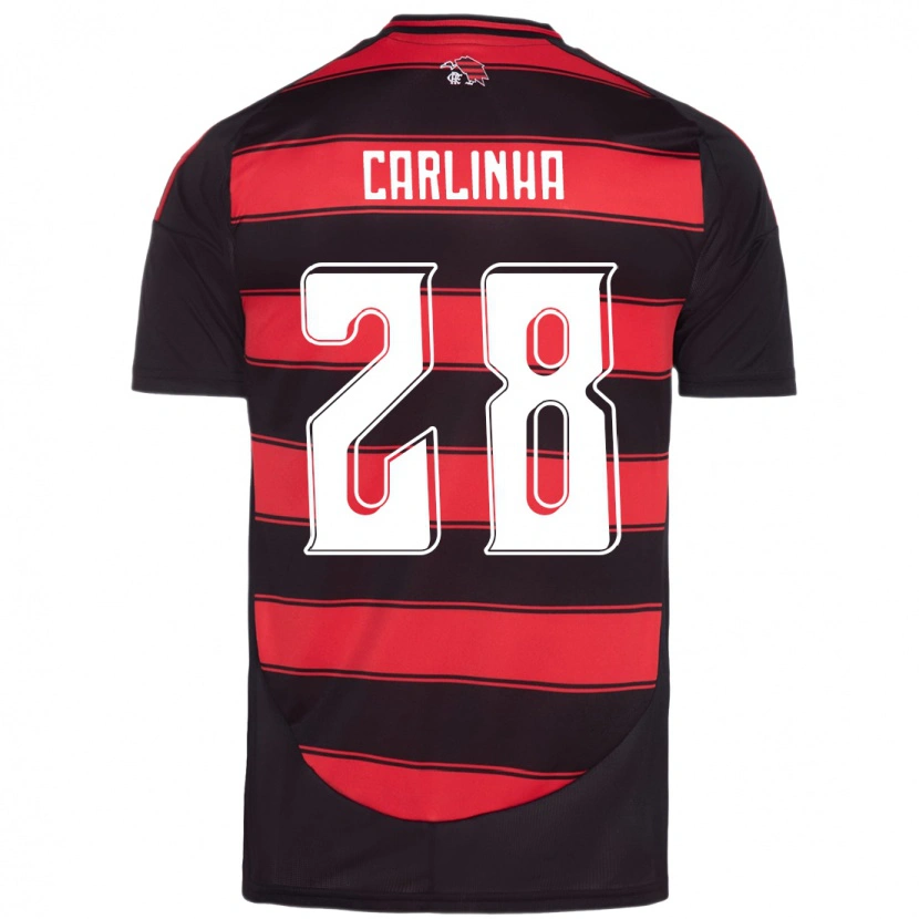 Danxen Kinder Carlinha #28 Rot Schwarz Heimtrikot Trikot 2025/26 T-Shirt