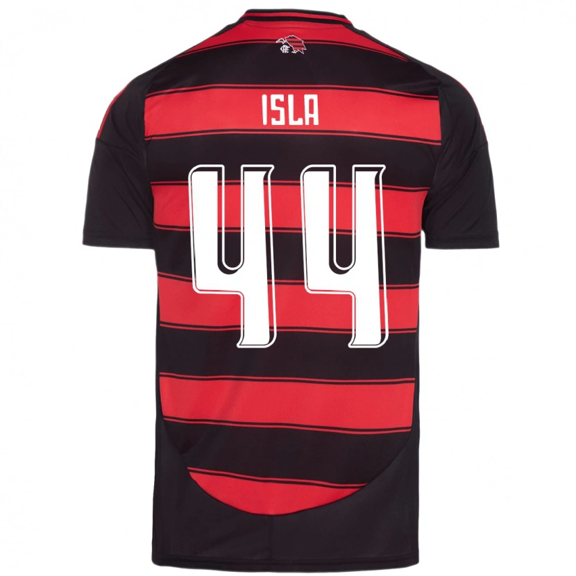 Danxen Kinder Mauricio Isla #44 Rot Schwarz Heimtrikot Trikot 2025/26 T-Shirt