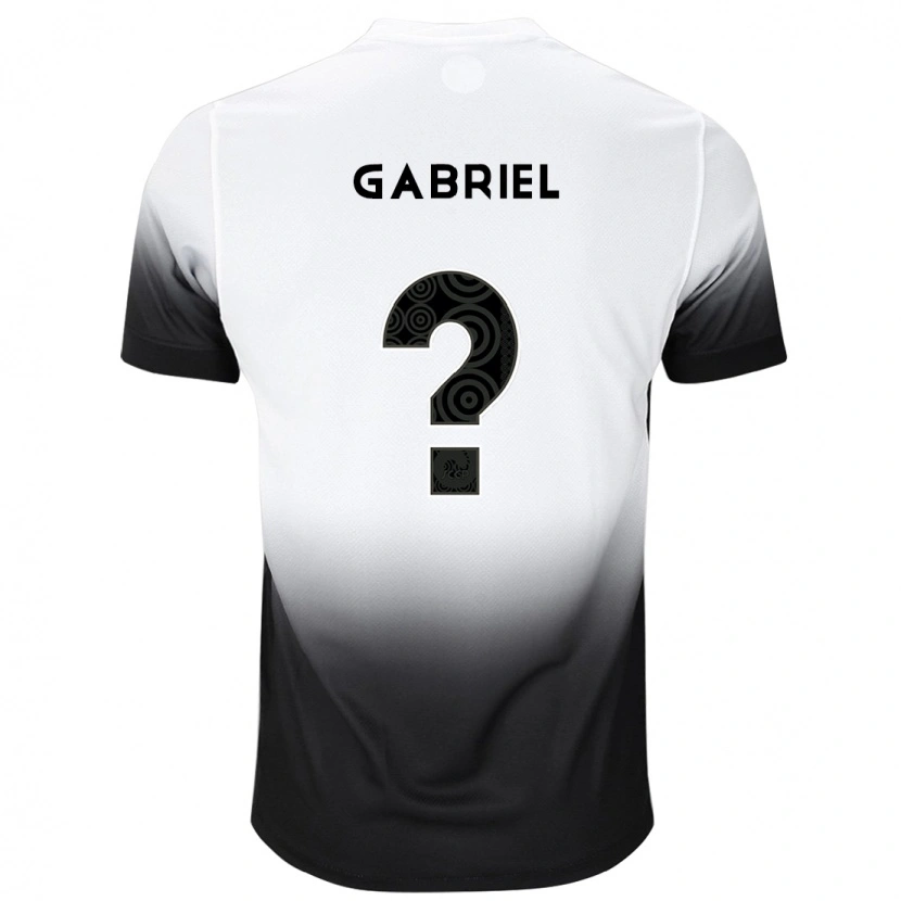 Danxen Kinder Gabriel #0 Weiß Schwarz Heimtrikot Trikot 2025/26 T-Shirt