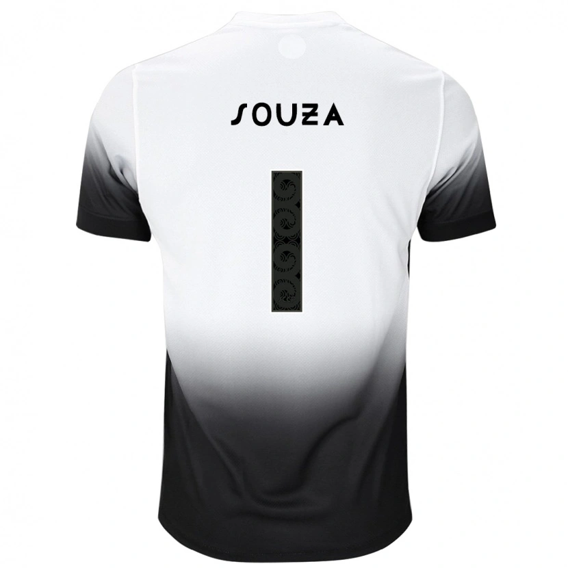 Danxen Kinder Hugo Souza #1 Weiß Schwarz Heimtrikot Trikot 2025/26 T-Shirt