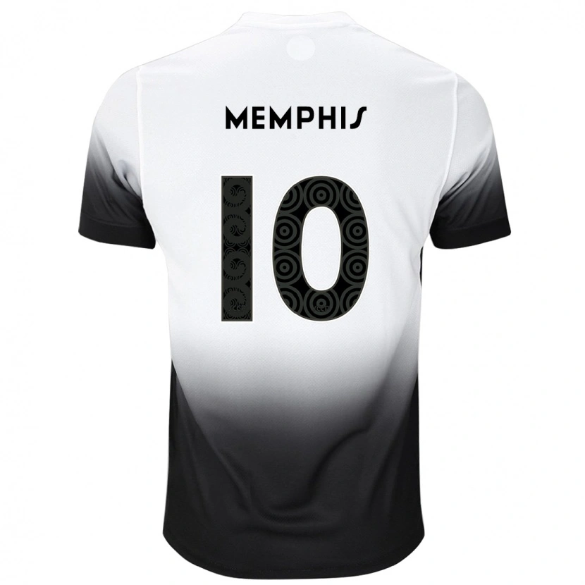 Danxen Kinder Memphis Depay #10 Weiß Schwarz Heimtrikot Trikot 2025/26 T-Shirt
