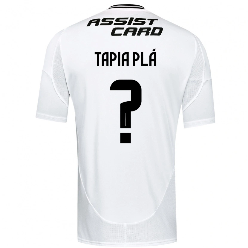 Danxen Kinder Santiago Tapia Plá #0 Schwarz Weiß Gelb Heimtrikot Trikot 2025/26 T-Shirt