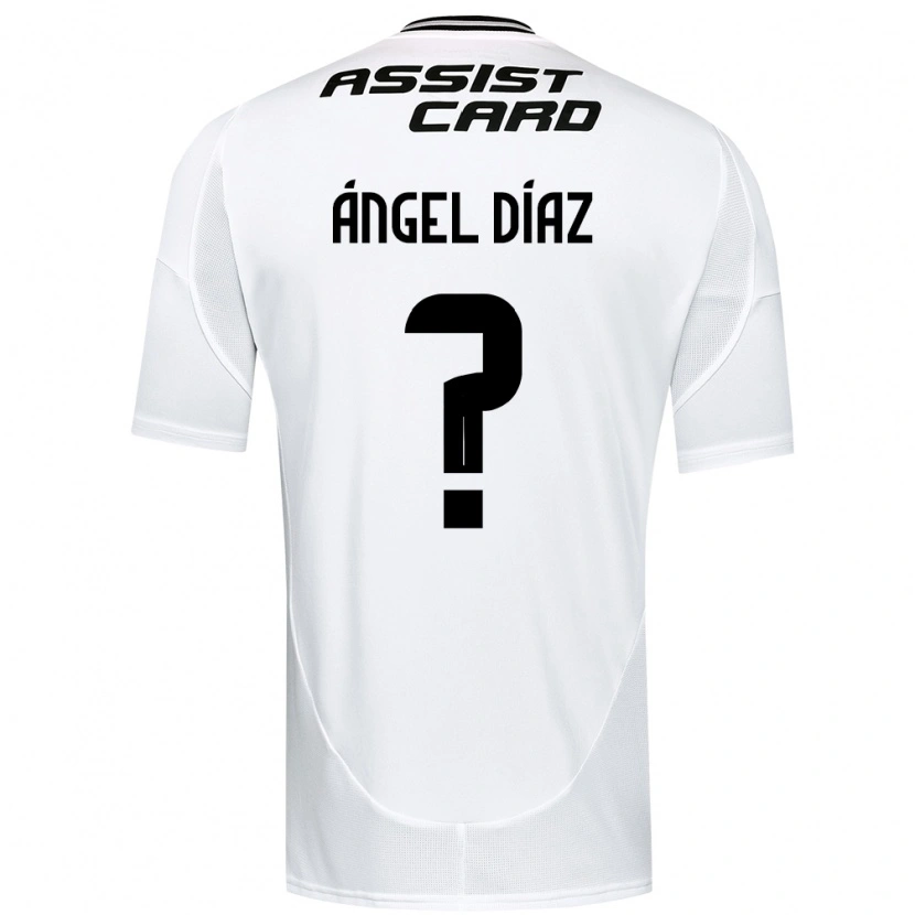 Danxen Kinder Ángel Díaz #0 Schwarz Weiß Gelb Heimtrikot Trikot 2025/26 T-Shirt