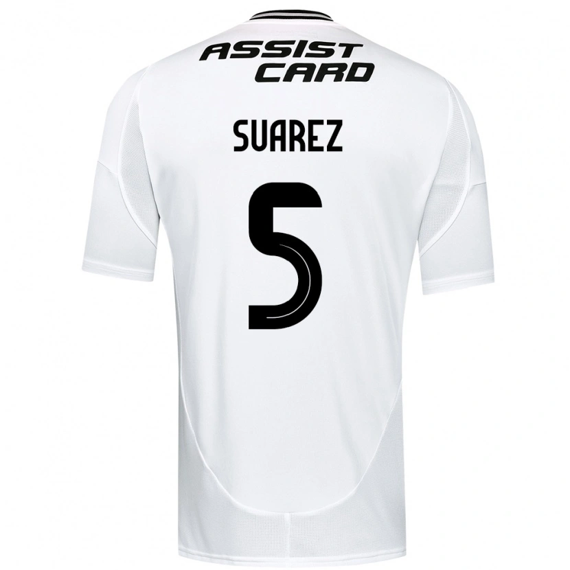 Danxen Kinder Nicolás Suarez #5 Schwarz Weiß Gelb Heimtrikot Trikot 2025/26 T-Shirt