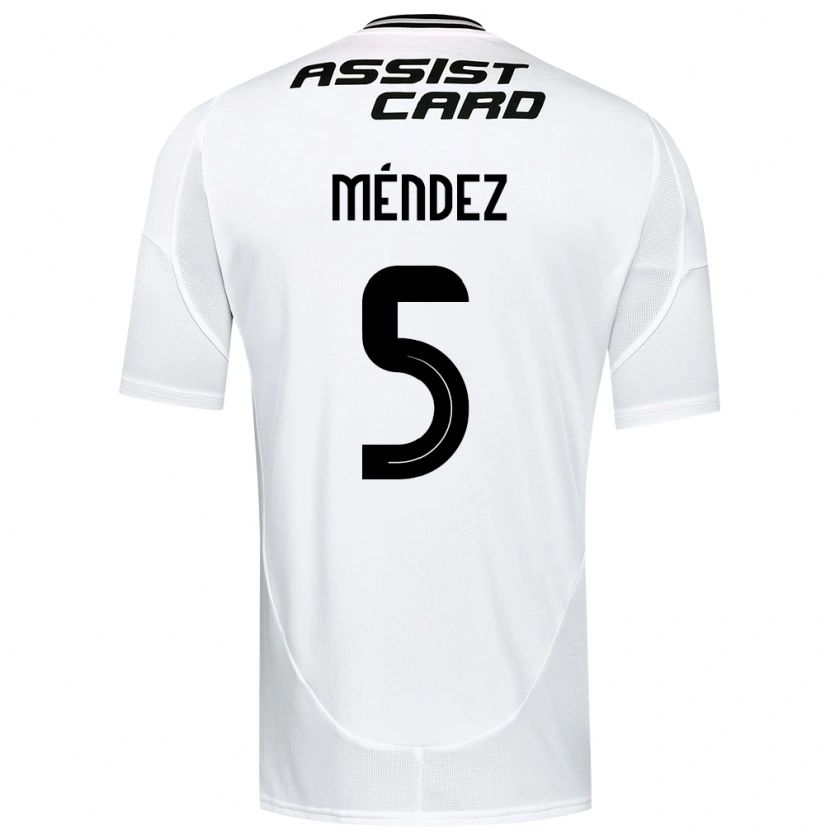 Danxen Kinder Víctor Méndez #5 Schwarz Weiß Gelb Heimtrikot Trikot 2025/26 T-Shirt