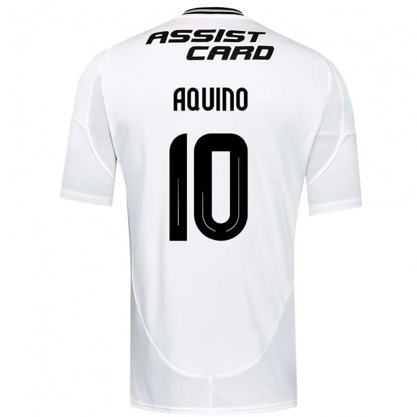 Danxen Kinder Claudio Aquino #10 Schwarz Weiß Gelb Heimtrikot Trikot 2025/26 T-Shirt