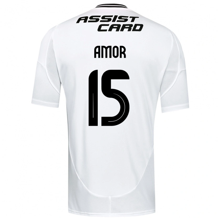 Danxen Kinder Emiliano Amor #15 Schwarz Weiß Gelb Heimtrikot Trikot 2025/26 T-Shirt