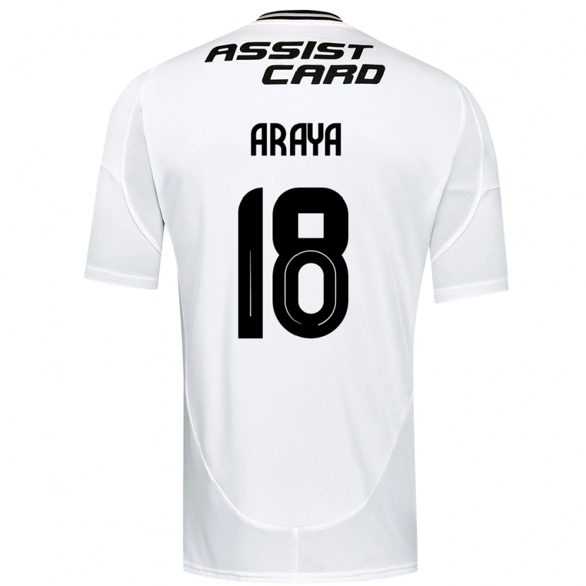 Danxen Kinder Benjamín Araya #18 Schwarz Weiß Gelb Heimtrikot Trikot 2025/26 T-Shirt